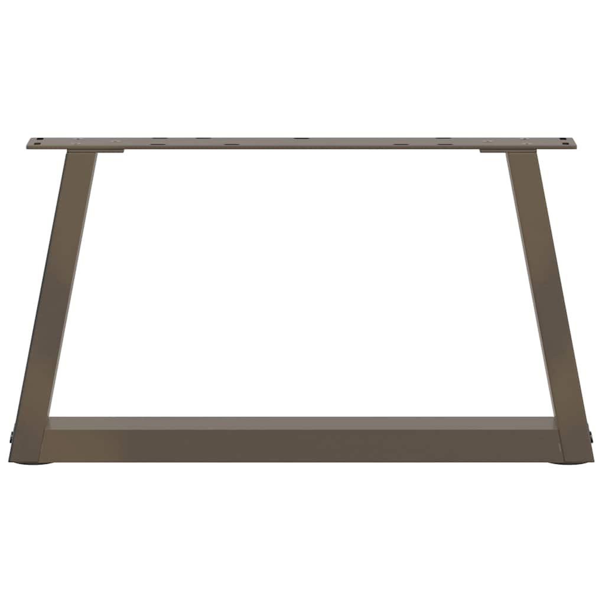 Voir la diapositive 5 : VIDAXL Pieds de table a manger forme V 2 pcs acier naturel acier