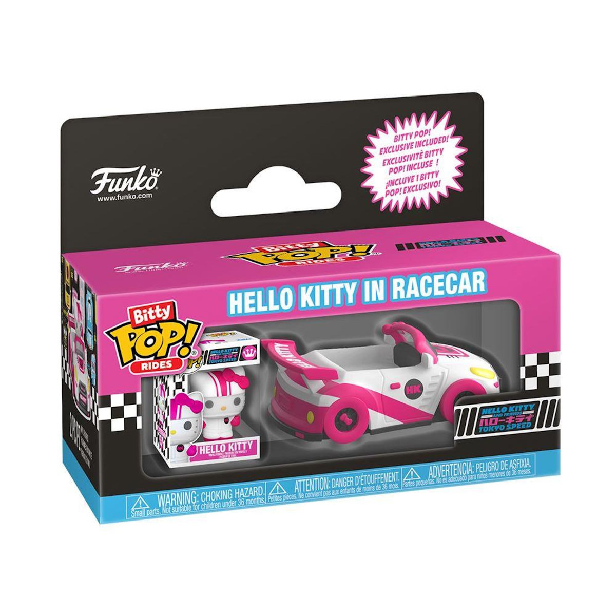 Funko Figurine Funko Bitty Pop Rides Sanrio Hello Kitty in Racecar