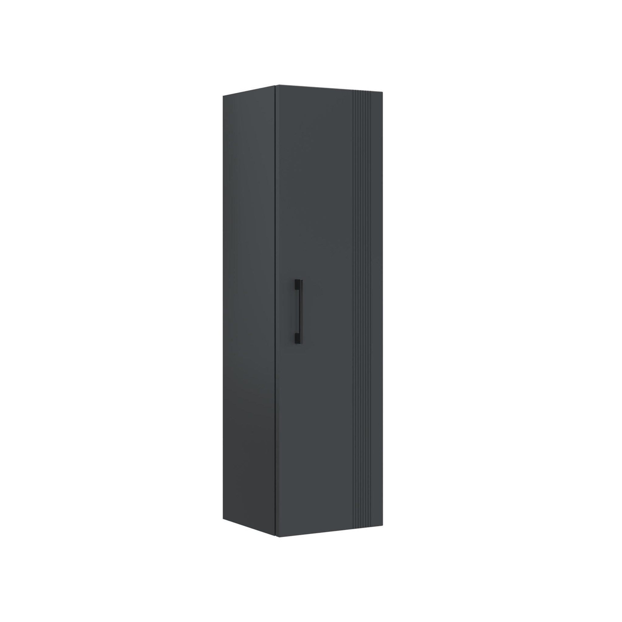 Habitat et Jardin Armoire de salle de bain  bari 40  - 40 x 32 x 138 cm - matte anthracite