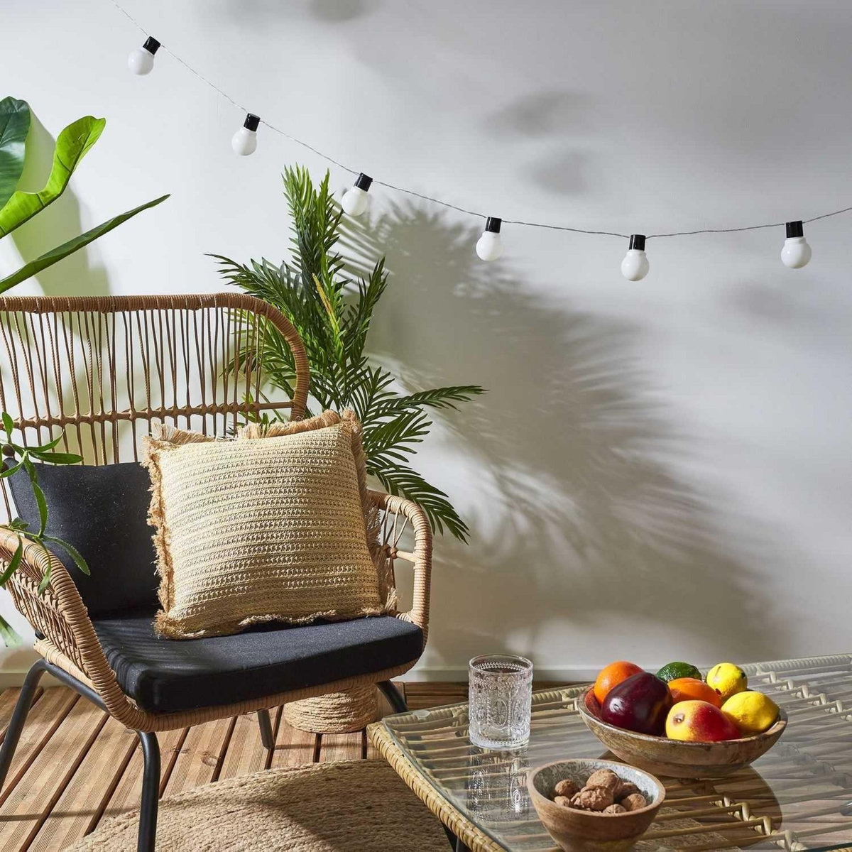 The Home Deco Factory Coussin design bord de mer en jute Raphia