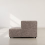 Voir la diapositive 6 : LISA DESIGN Curtis - canapé d'angle droit 4 places avec accoudoir en tissu texturé