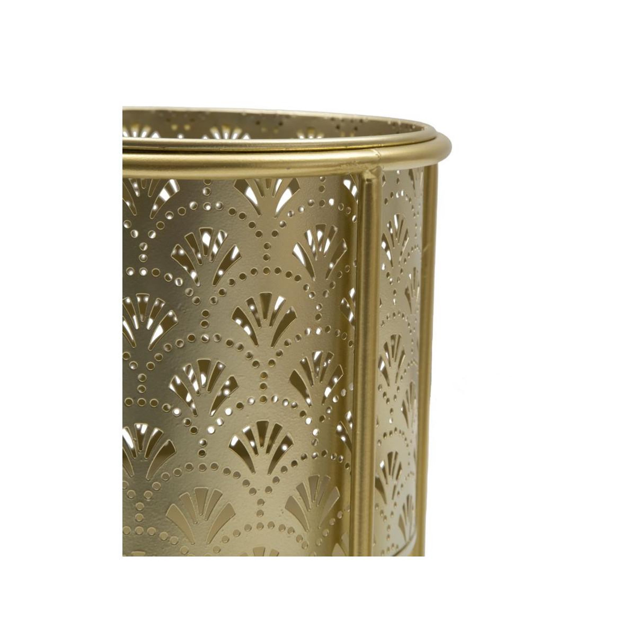 Voir la diapositive 4 : Paris Prix Lot de 2 cache-pots sur pied  glovy  40cm or