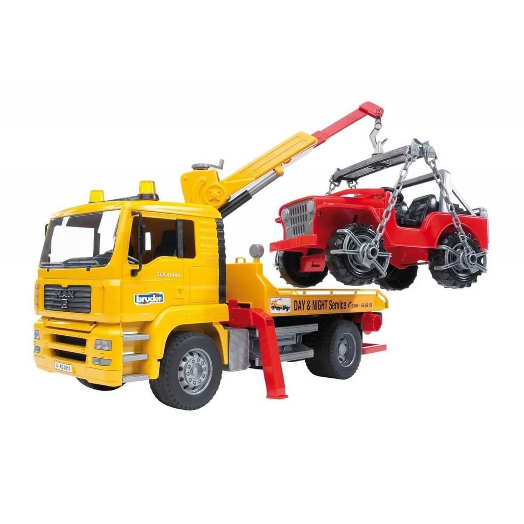 Bruder Camion de dépannage avec véhicule tout-terrain