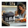Voir la diapositive 5 : Arthur Martin Friteuse sans huile - ARTHUR MARTIN - Airfryer AMPF9 - 2 cuves de 4,5L - 2000W - Affichage LED