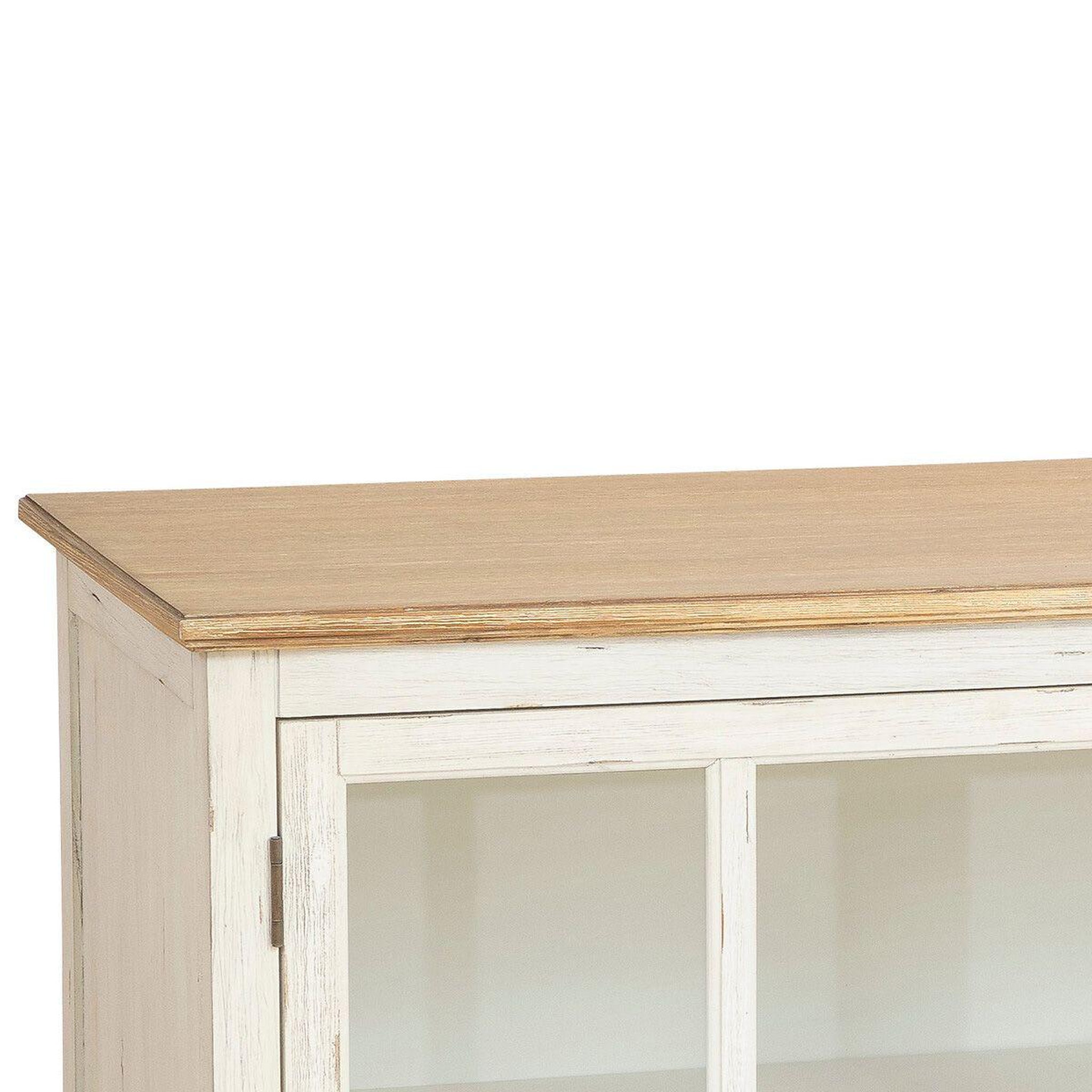 Voir la diapositive 3 : ATMOSPHERA Buffet 3 portes en bois  olbia  180cm blanc