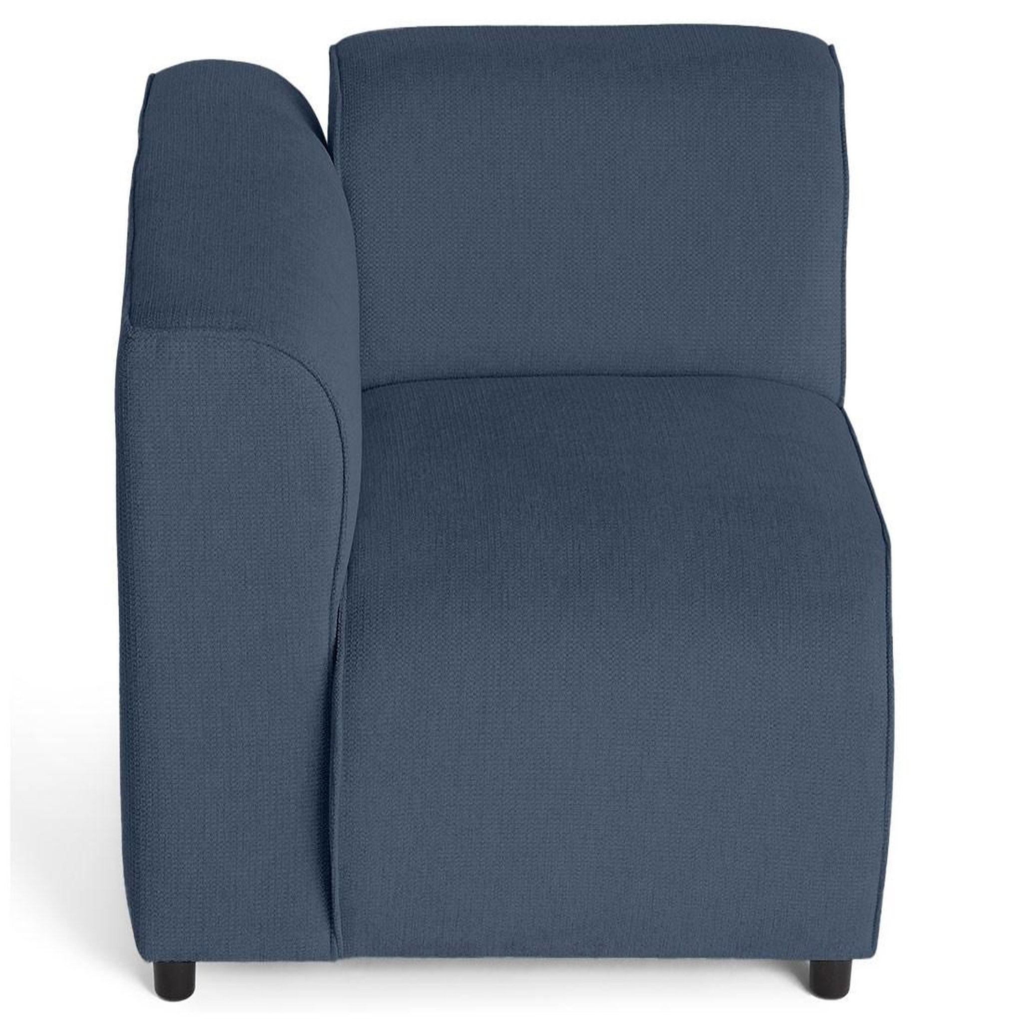 Voir la diapositive 3 : LISA DESIGN Suaro - module d'assise d'angle gauche en tissu texturé