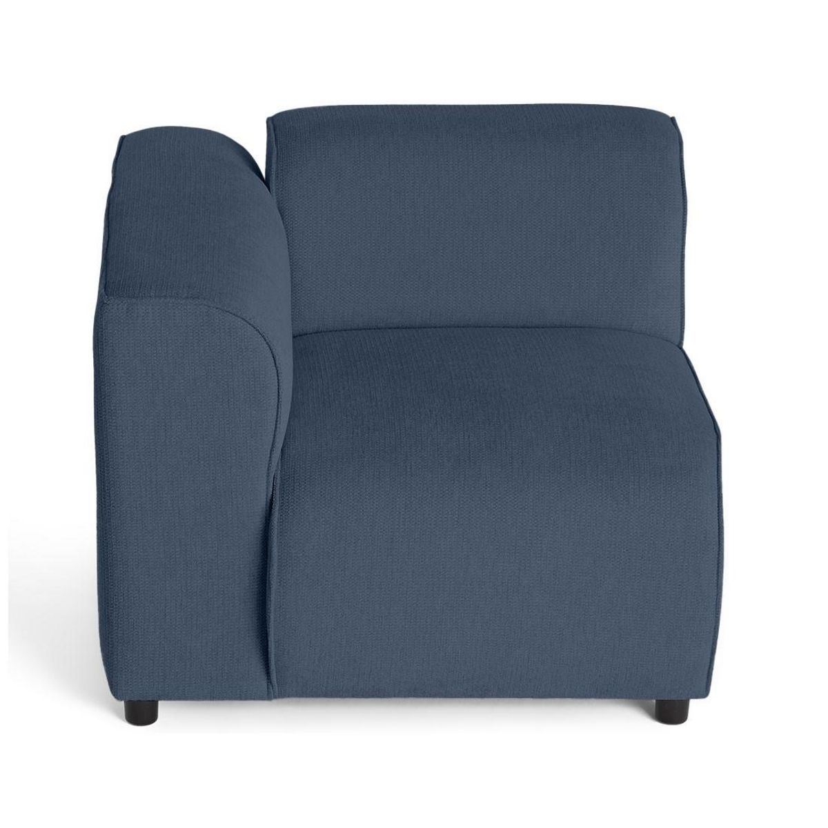 LISA DESIGN Suaro - module d'assise d'angle gauche en tissu texturé