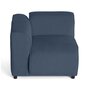 Voir la diapositive 3 : LISA DESIGN Suaro - module d'assise d'angle gauche en tissu texturé