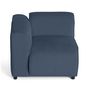 Voir la diapositive 3 : LISA DESIGN Suaro - module d'assise d'angle gauche en tissu texturé