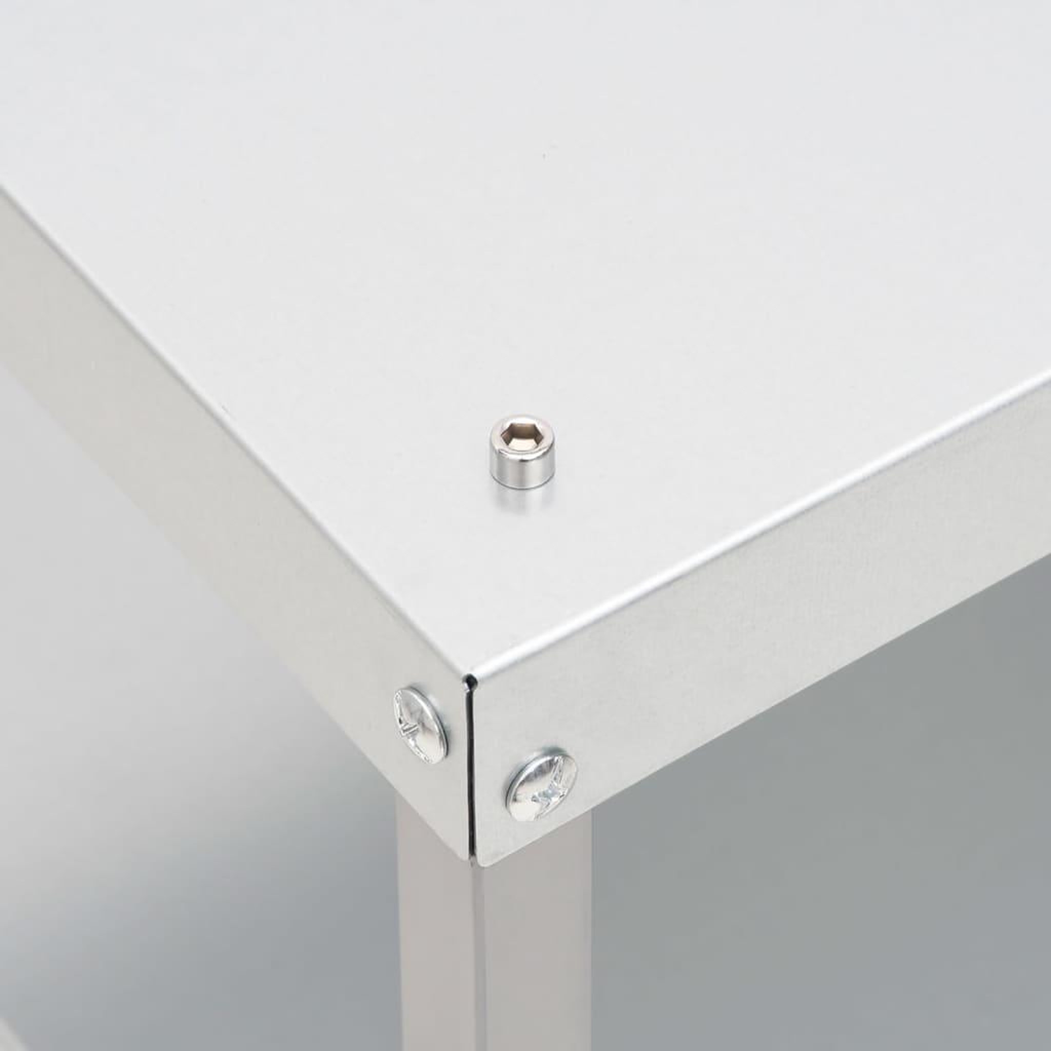 Voir la diapositive 4 : VIDAXL Table pour fumoir a four 40x28x44,5 cm acier galvanise