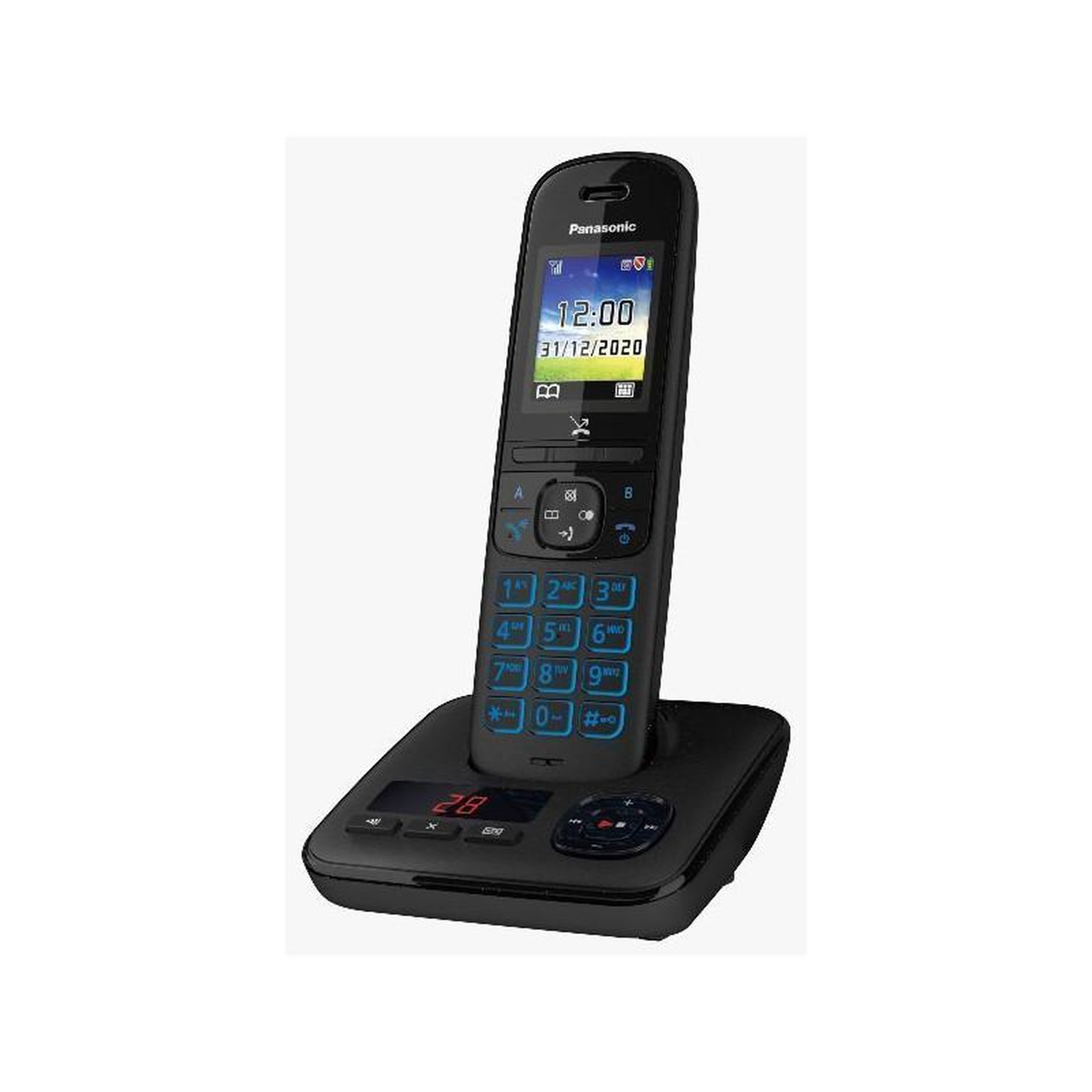 Voir la diapositive 2 : PANASONIC Téléphone sans fil KX-TGH720FRB