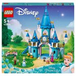 LEGO Disney 43206 Le château de Cendrillon et du prince charmant, Jouet dès 5 Ans