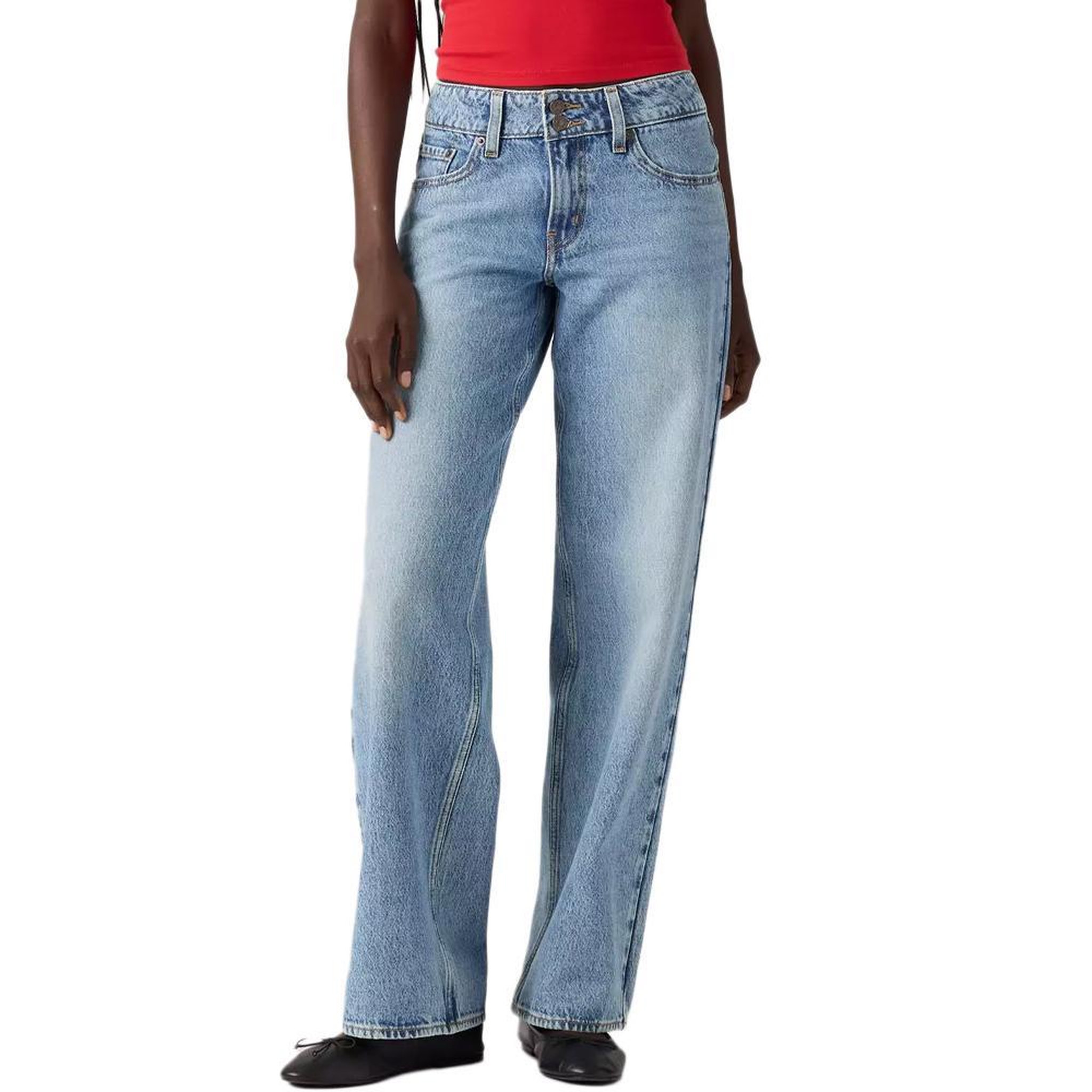 Voir la diapositive 1 : Levi's Jean Lose Femme Bleu Levi's Superlow  Indigo