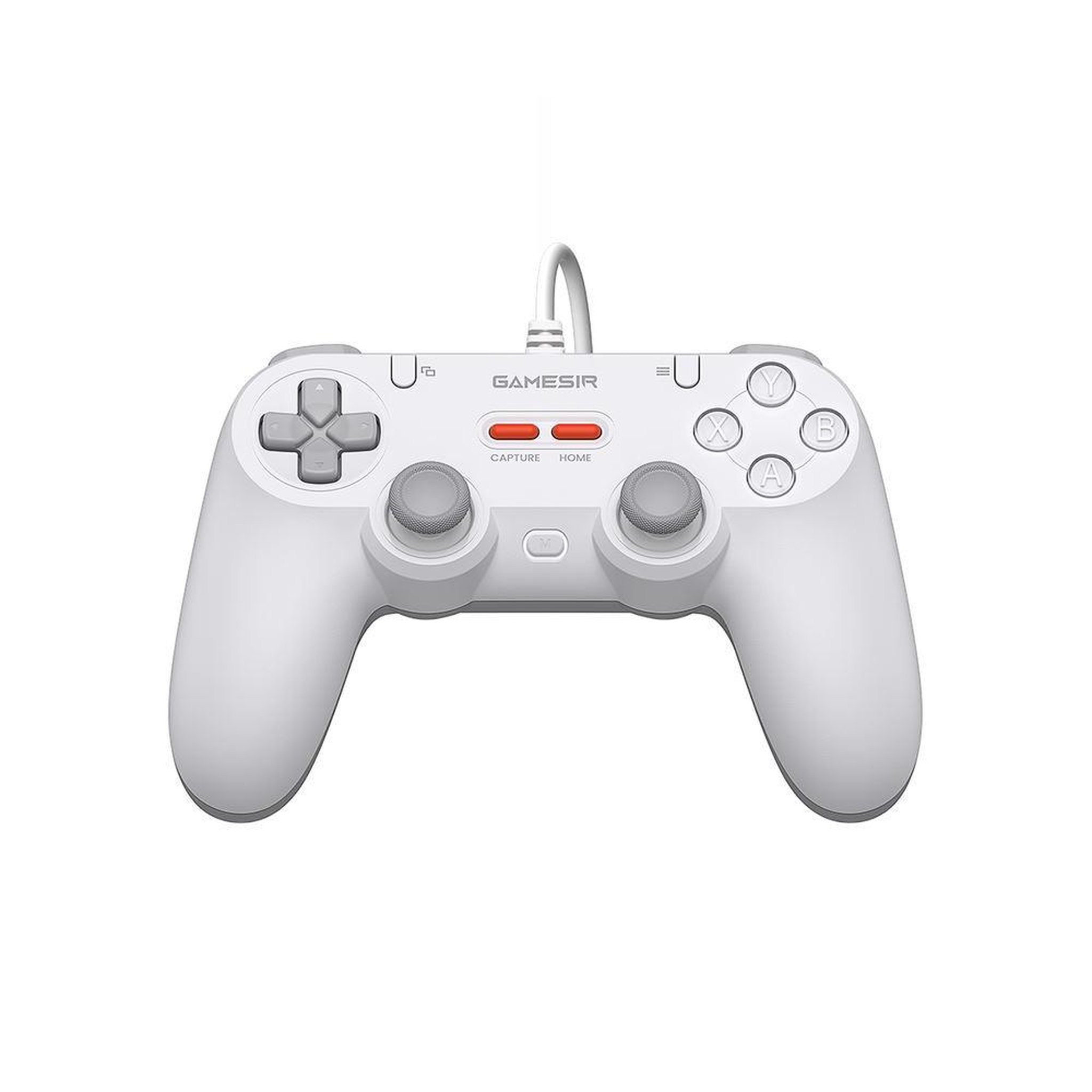 GAMESIR Manette de jeu filaire gamesir tegenaria lite blanche à sticks hall effect, 1000 hz, turbo et 2 boutons arrière programmables