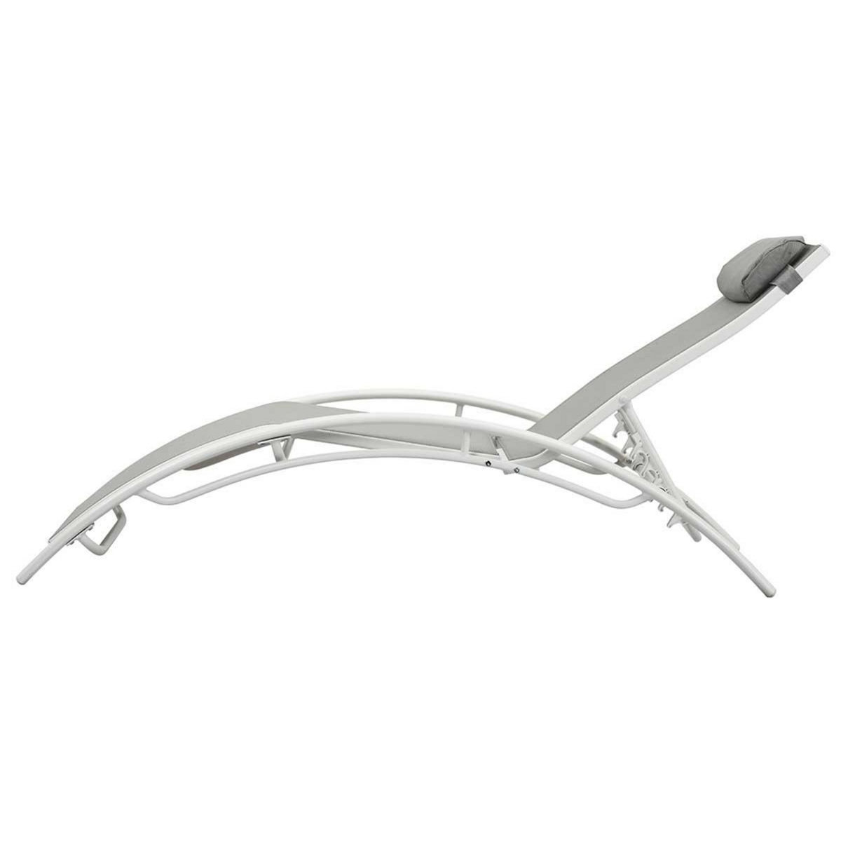 Habitat et Jardin Bain de soleil en aluminium  Beauty  - Phoenix - Gris - Lot de 2