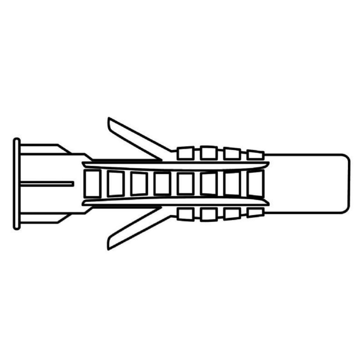  Cheville nylon multi matériaux Vissal Ø14 mm  lot de 8 chevilles
