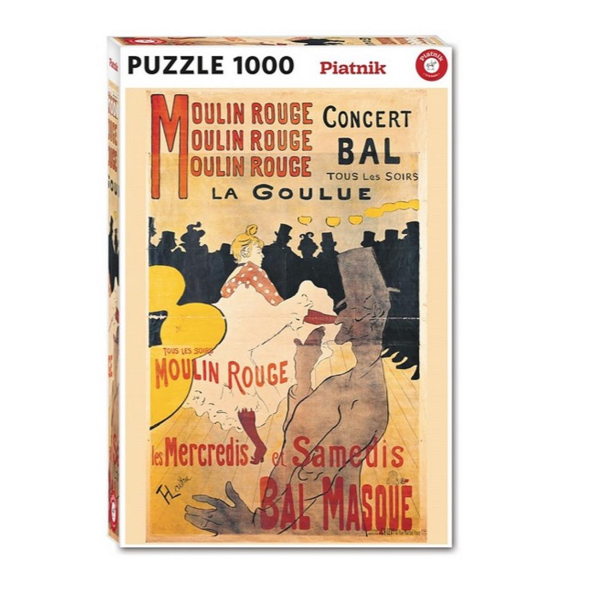 Piatnik Puzzle 1000 pieces affiche de Toulouse Lautrec