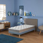 Voir la diapositive 2 : IDLITERIE Ensemble matelas mousse haute résilience CIRRUS avec sommier - confort français