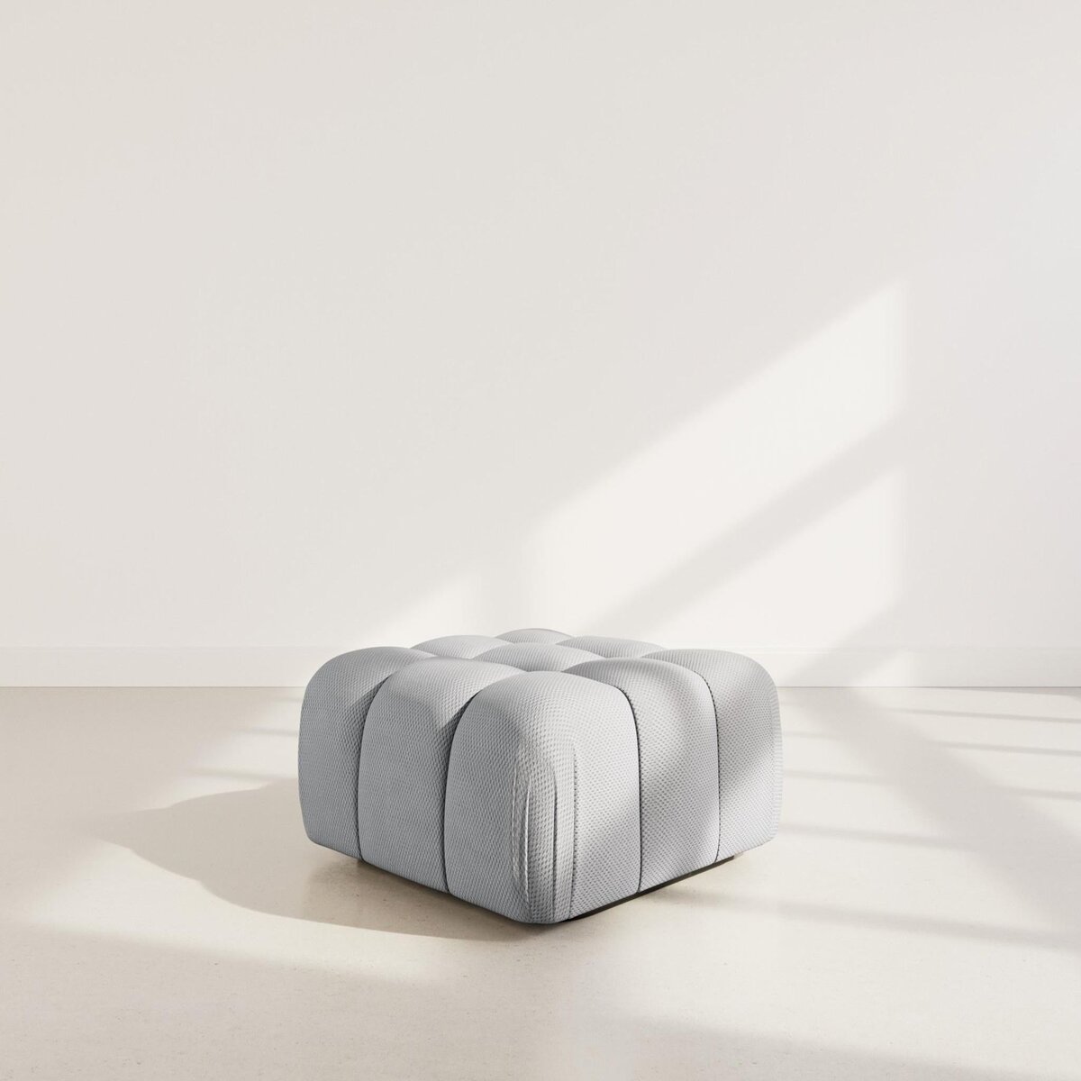 LISA DESIGN Ruby - pouf en velours texturé