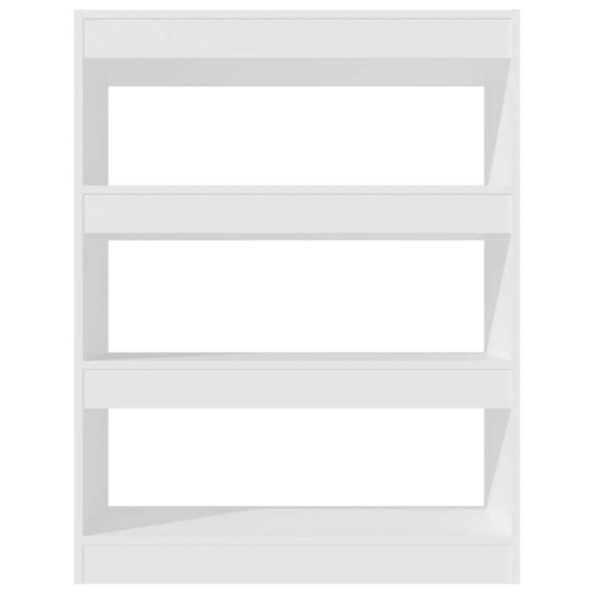 VIDAXL Bibliotheque/Cloison Blanc 80x30x103 cm Bois d'ingenierie