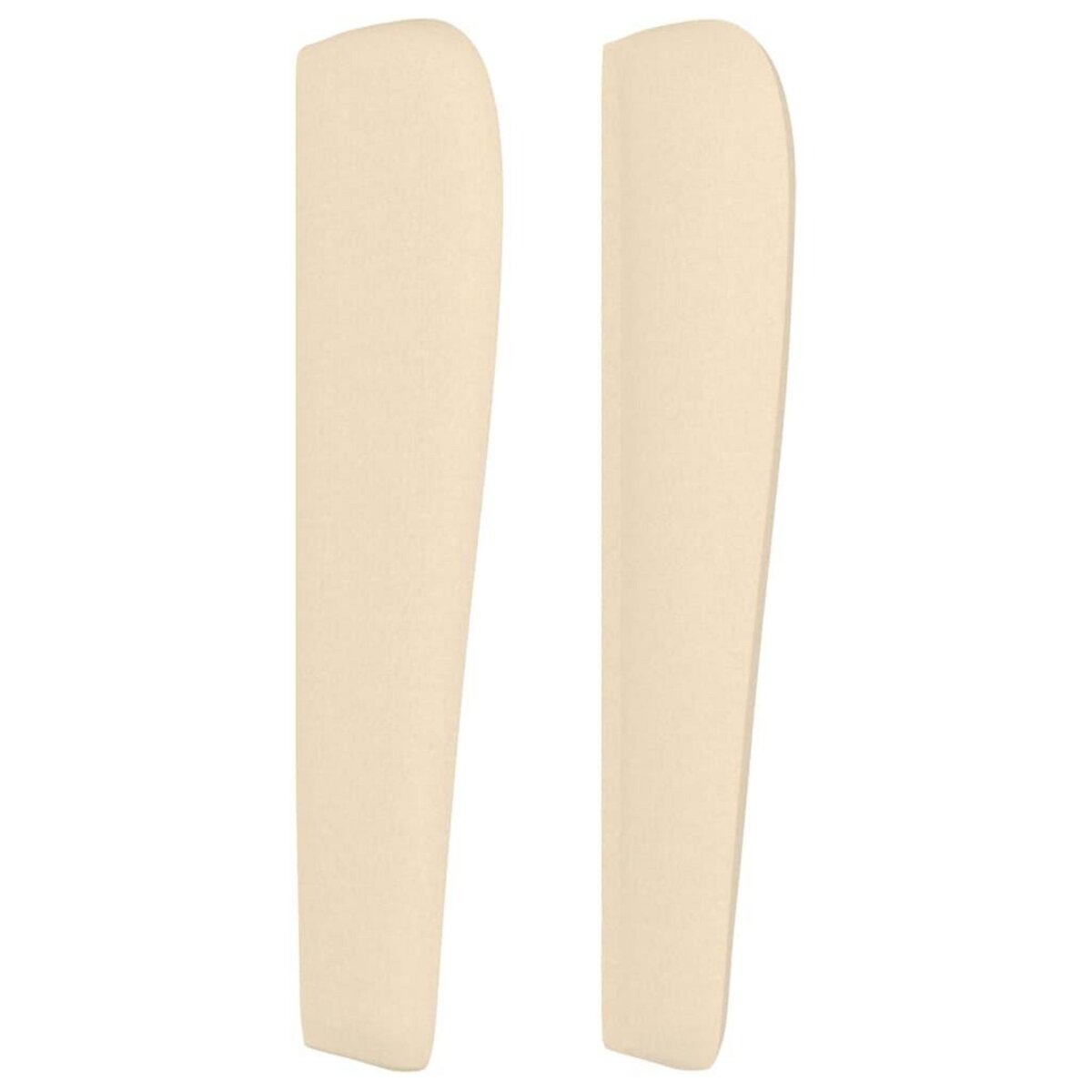 VIDAXL Tete de lit avec oreilles Creme 83x23x118/128 cm Tissu