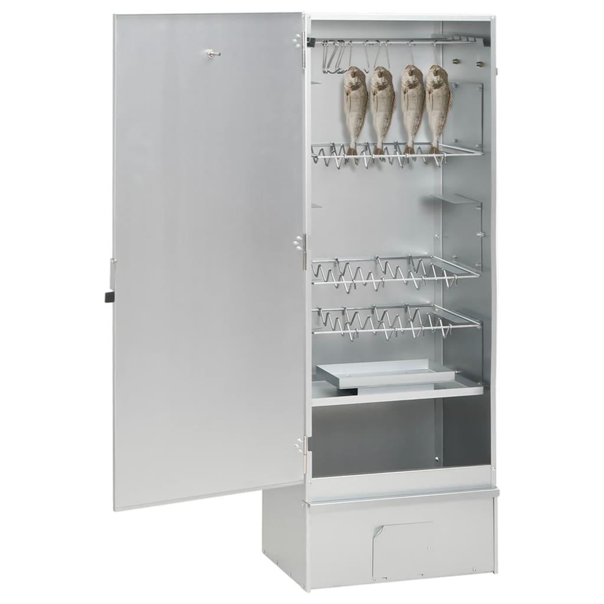 Voir la diapositive 2 : VIDAXL Fumoir a four a BBQ generateur de fumee froide acier galvanise