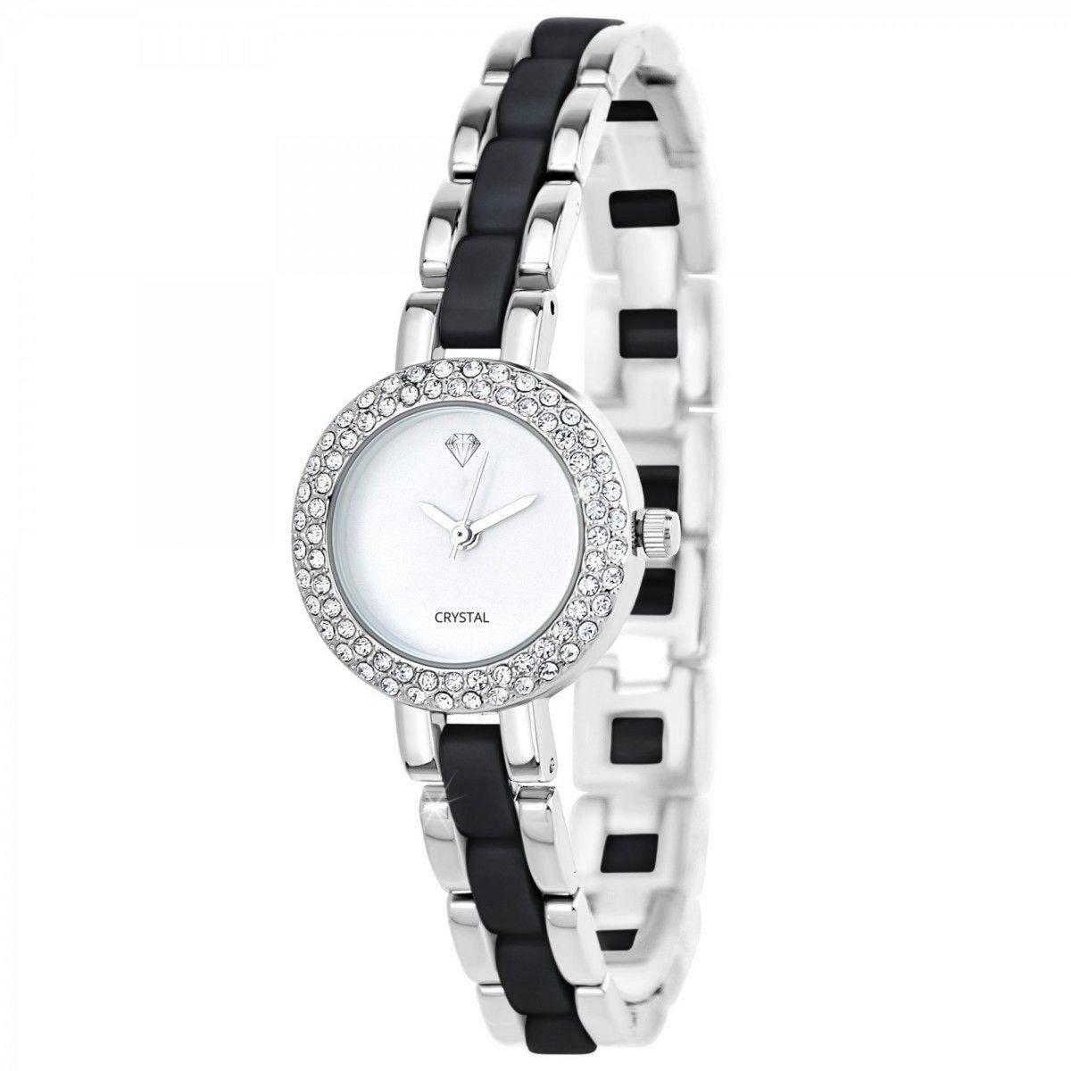 SC CRYSTAL Montre Cassandra élégante ornée de Cristaux scintillants