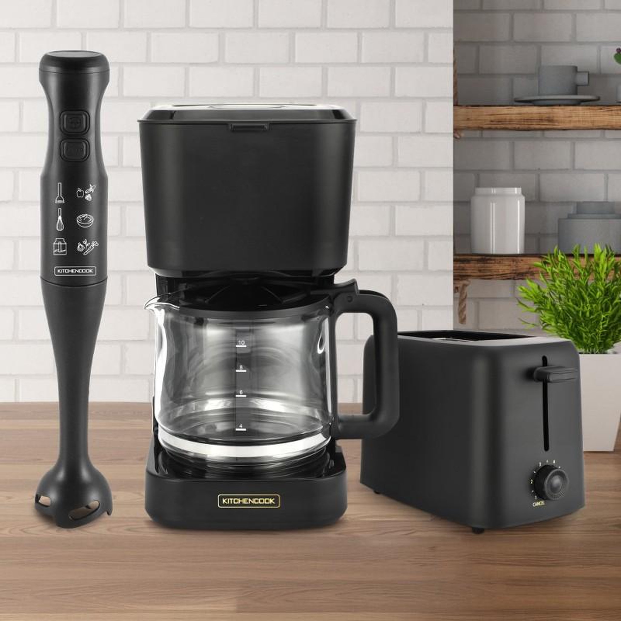 Voir la diapositive 2 : KITCHENCOOK Pack Cuisine 3 Appareils Matt_pack Matt De Kitchencook