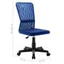 Voir la diapositive 6 : VIDAXL Chaise de bureau Bleu 44x52x100 cm Tissu en maille