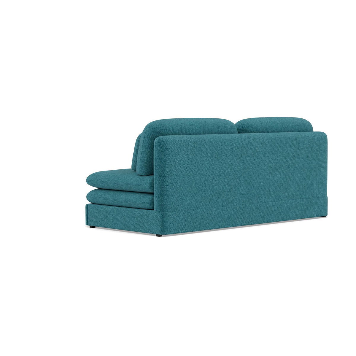 LISA DESIGN Ysal - canapé 3 places convertible déplimousse en velours texturé