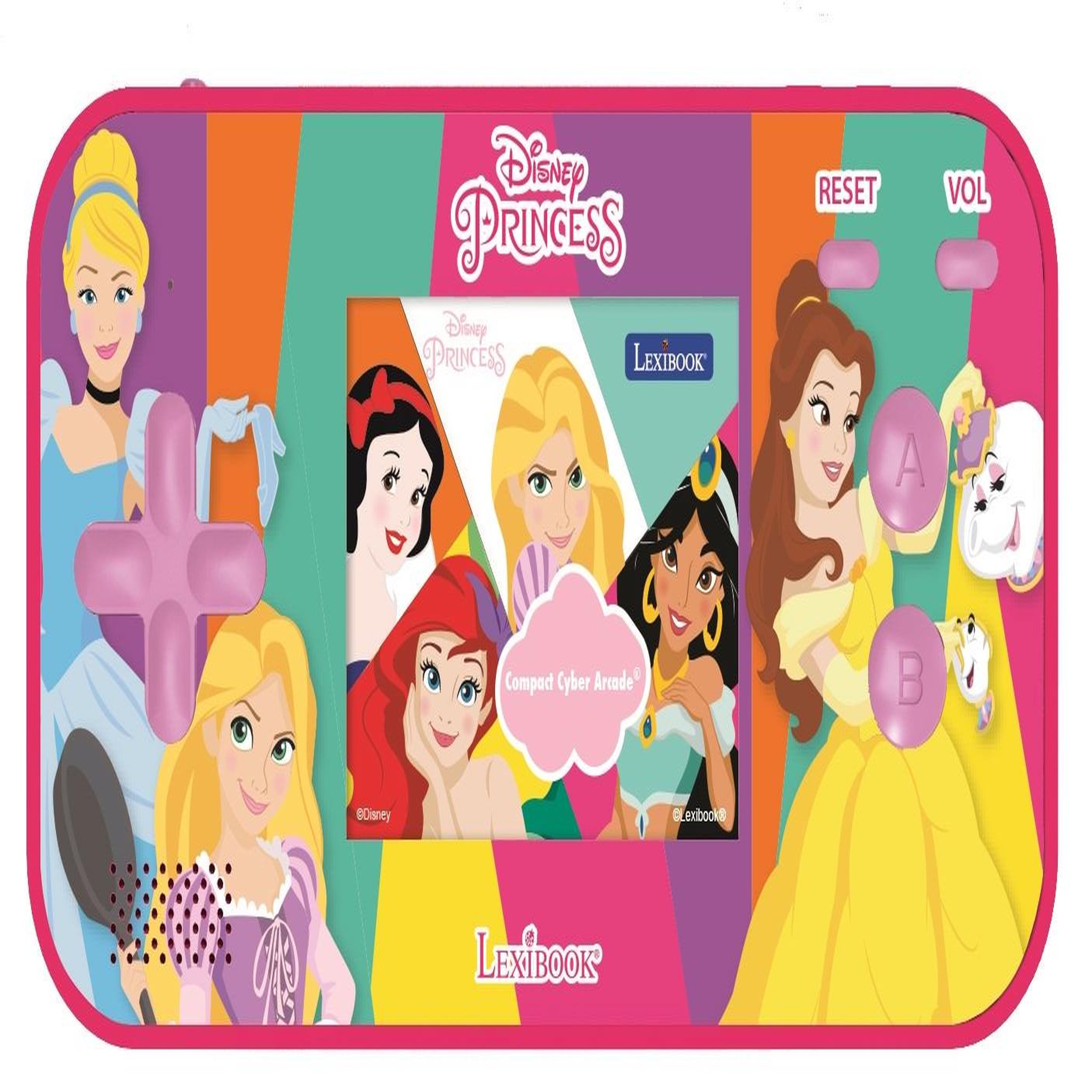 Lexibook Console de jeux portable couleur Disney Princesse Cyber Arcade Pocket