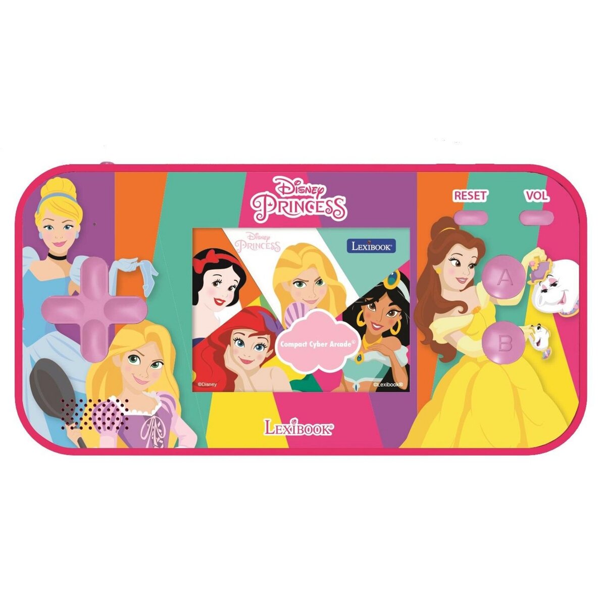 Lexibook Console de jeux portable couleur Disney Princesse Cyber Arcade Pocket