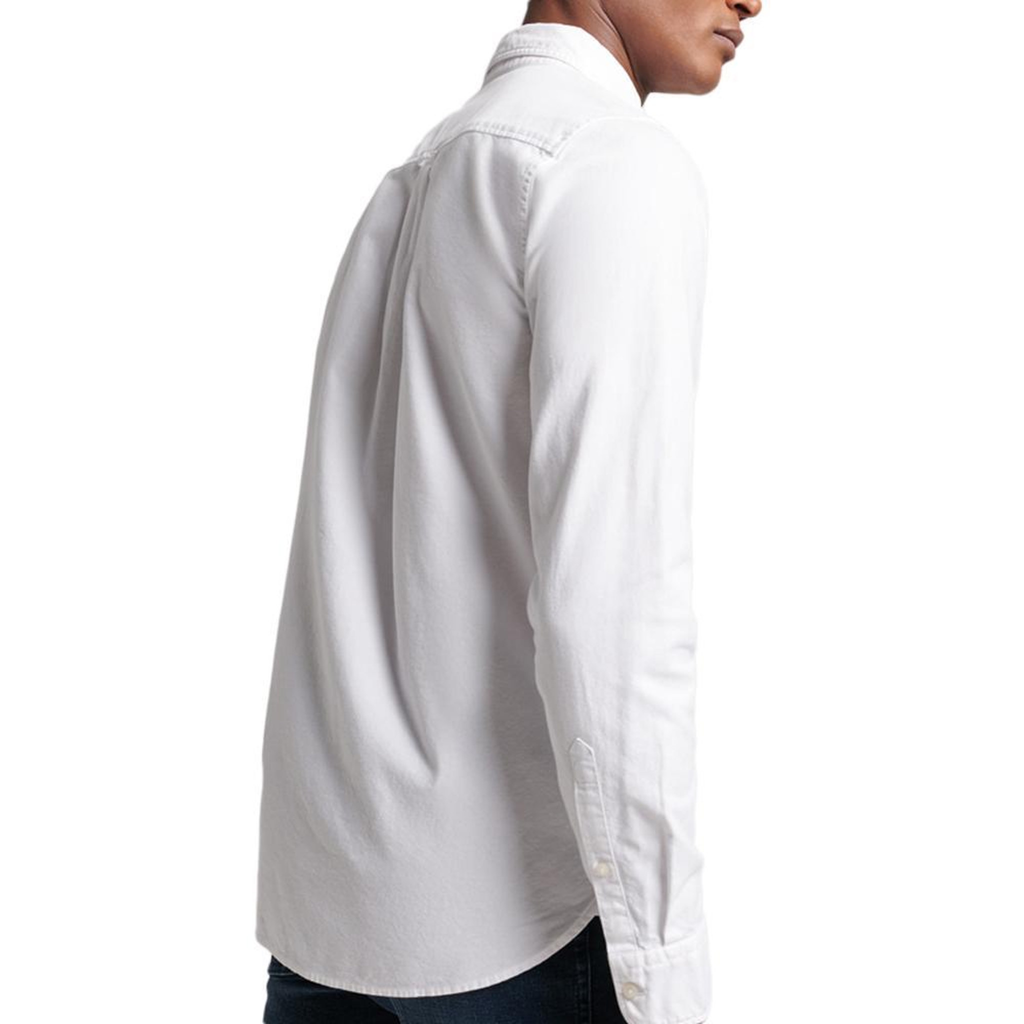 Voir la diapositive 2 : SUPERDRY Chemise Blanche Homme Superdry Vintage Washed