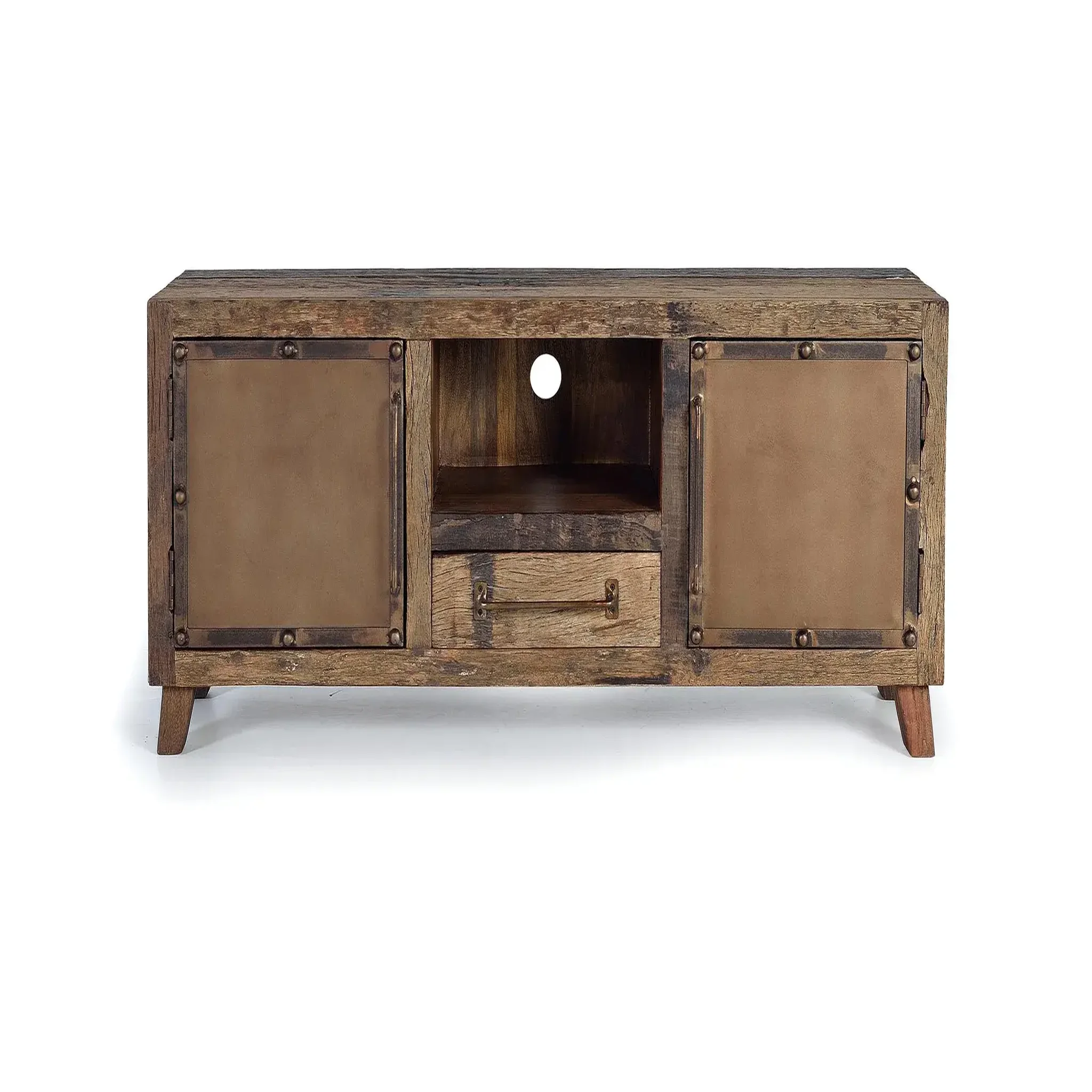 GINER Y COLOMER SL Meuble tv en bois recuperada 150 cm style industriel vintage