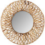 Voir la diapositive 2 : ATMOSPHERA Miroir mural tressé Terre Sauvage - Diam. 45 cm - Beige