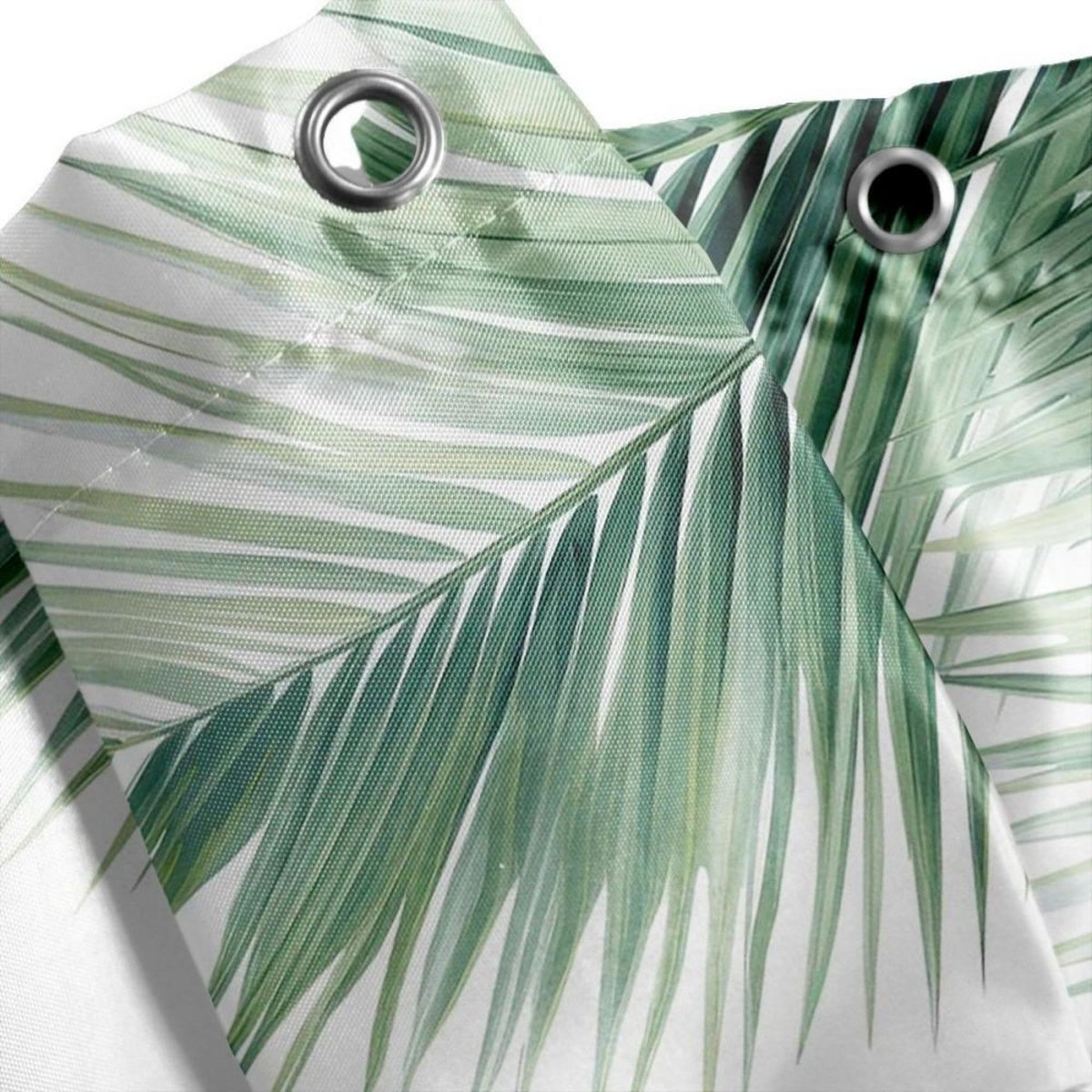 Douceur d'Intérieur Rideau de douche 180x200 HAVANE avec 12 anneaux