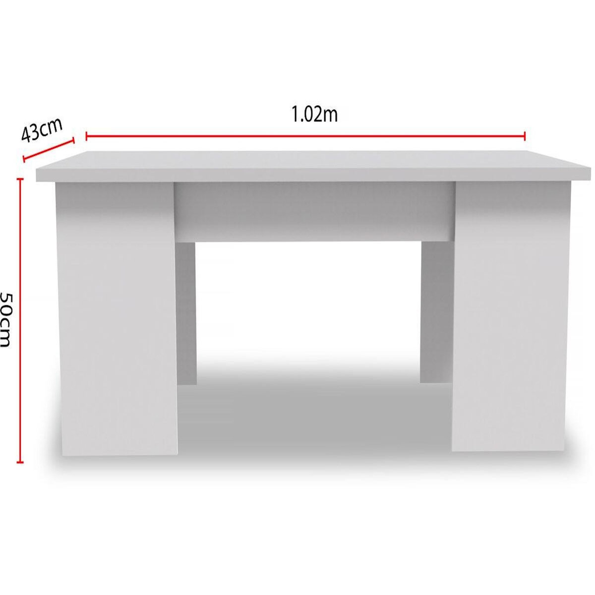 Habitat et Jardin Table basse  Diana  - 102 x 50 x 43 cm - Blanc