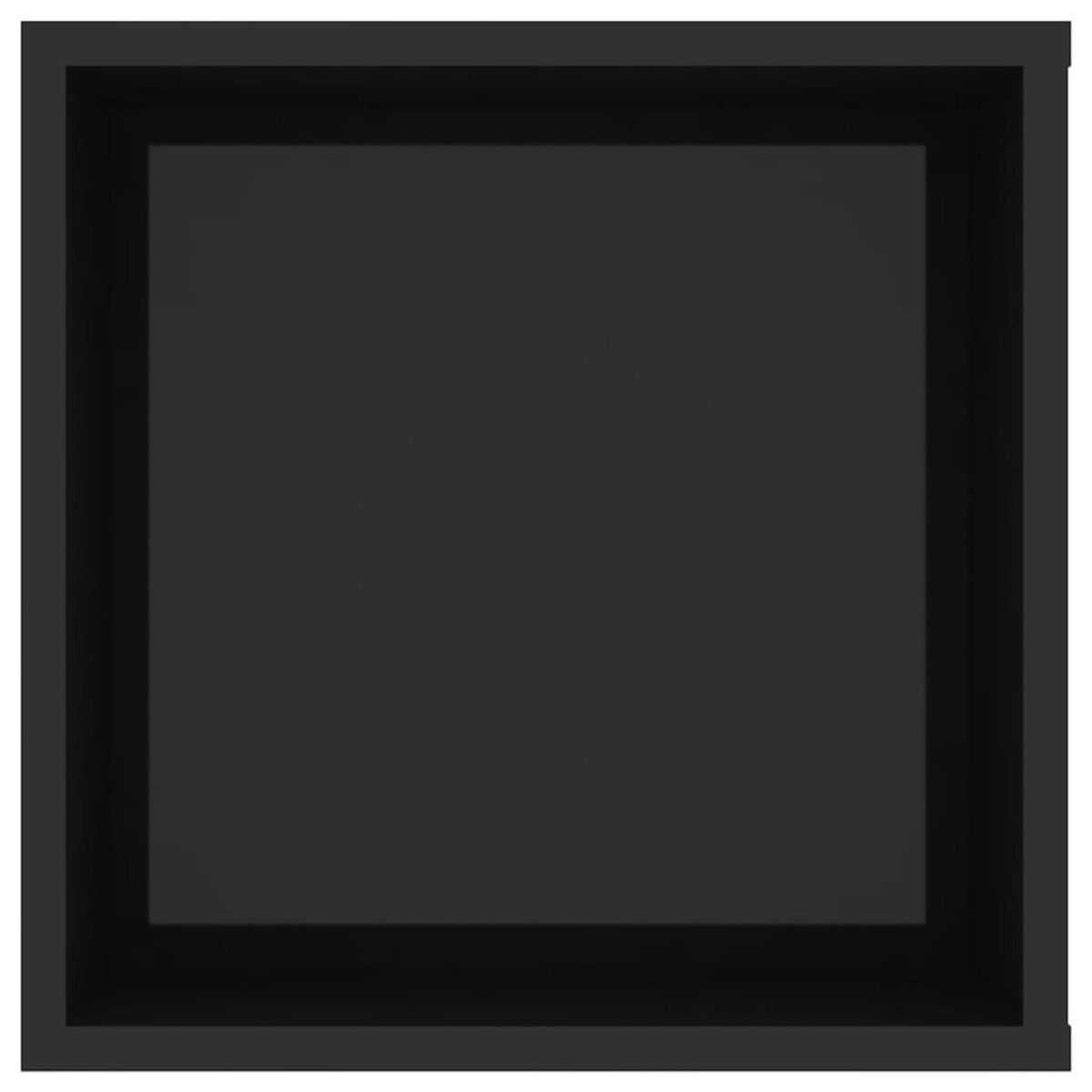 VIDAXL Meuble TV mural Noir brillant 102x35x35 cm Bois d'ingenierie