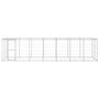 Voir la diapositive 2 : VIDAXL Chenil exterieur Acier galvanise avec toit 16,94 m²
