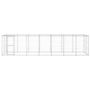 Voir la diapositive 2 : VIDAXL Chenil exterieur Acier galvanise avec toit 16,94 m²