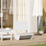 VIDAXL Chaise de jardin blanc 60x64x70,5 cm bois de pin massif