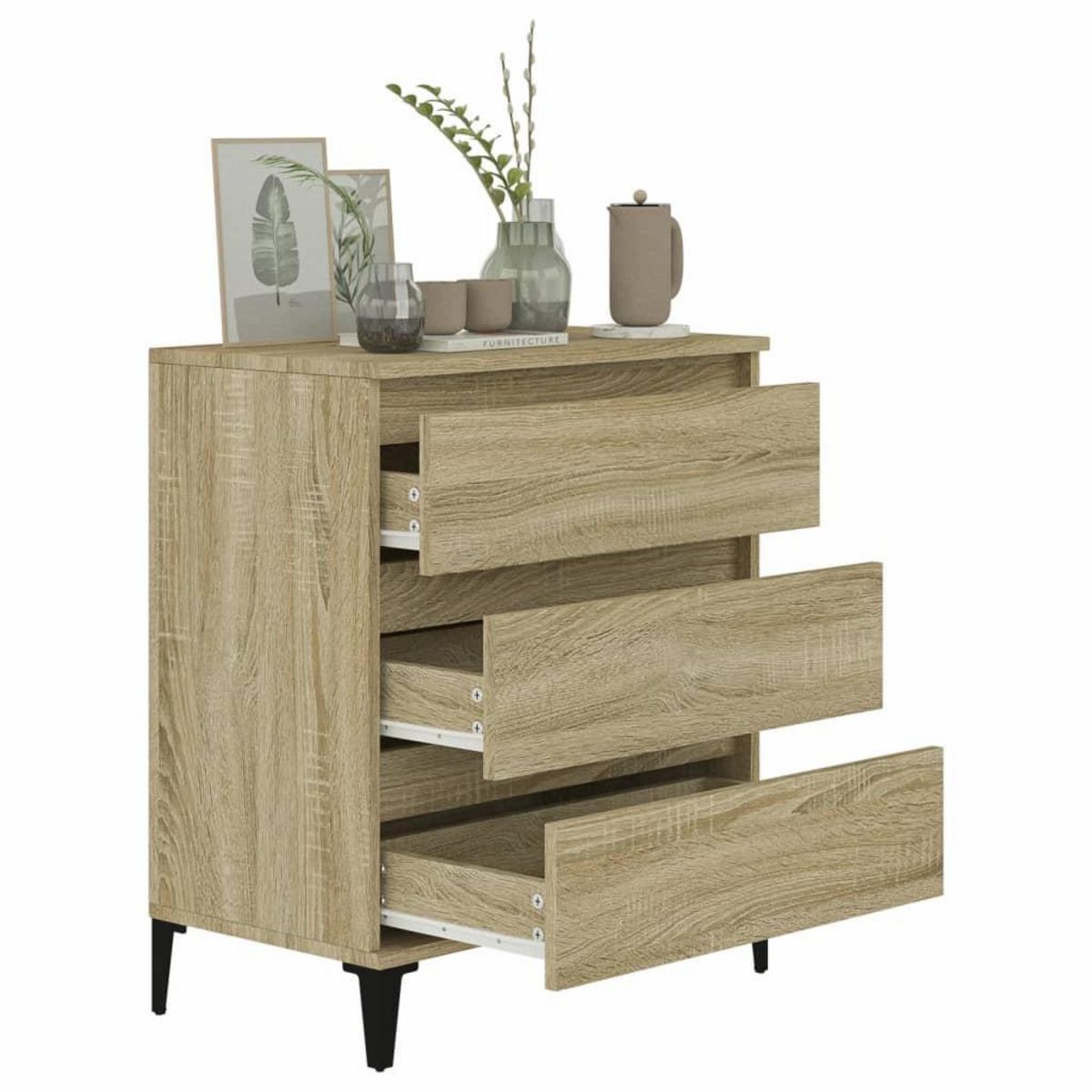 VIDAXL Buffet Chene sonoma 60x35x70 cm Bois d'ingenierie