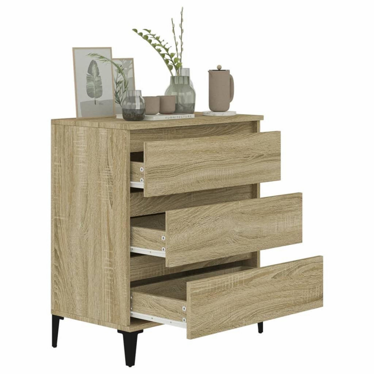 VIDAXL Buffet Chene sonoma 60x35x70 cm Bois d'ingenierie