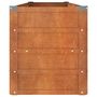 Voir la diapositive 5 : VIDAXL Lit sureleve de jardin rouille 160x40x45 cm acier corten