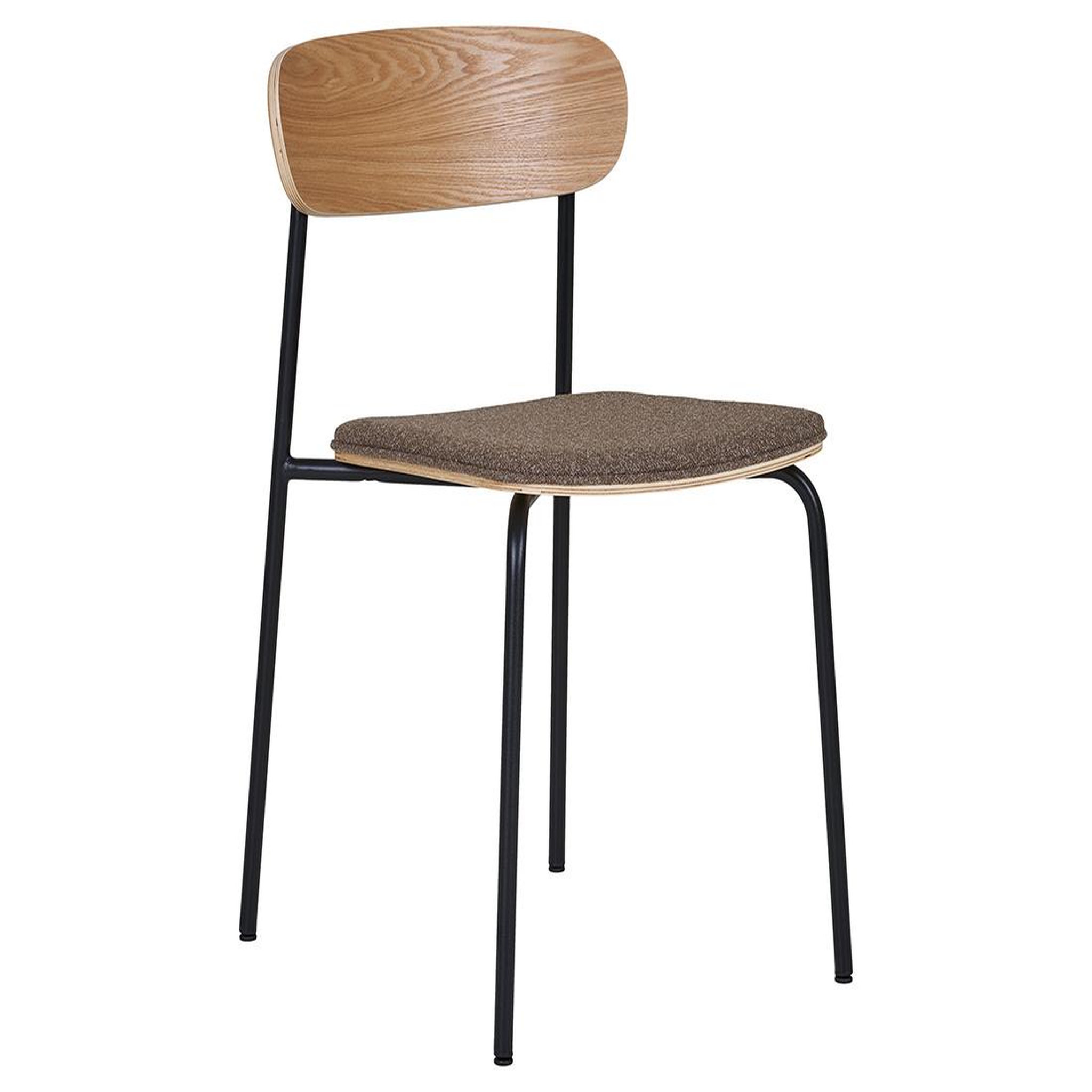 Voir la diapositive 3 : BEST MOBILIER Zoe - lot de 2 chaises en bois de frêne - pieds en acier