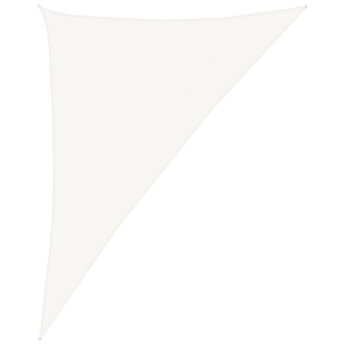 VIDAXL Voile d'ombrage 160 g/m^2 Blanc 4x5x6,8 m PEHD