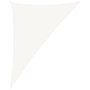Voir la diapositive 2 : VIDAXL Voile d'ombrage 160 g/m^2 Blanc 4x5x6,8 m PEHD