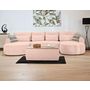 Voir la diapositive 6 : BEST MOBILIER Mahina - canapé panoramique en u 7 places - convertible avec coffre - en tissu bouclette