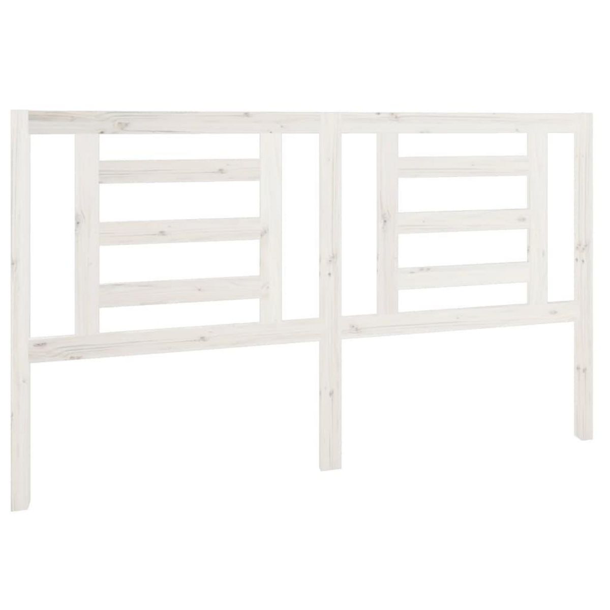 VIDAXL Tete de lit Blanc 166x4x100 cm Bois de pin massif