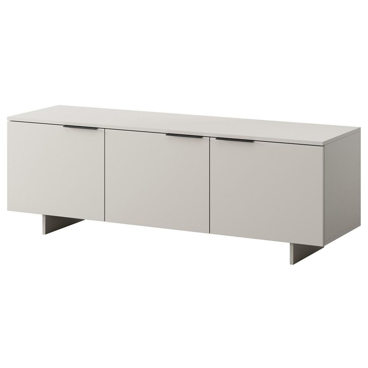 BEST MOBILIER Canterbury - meuble tv - beige - 3 portes - 150 cm